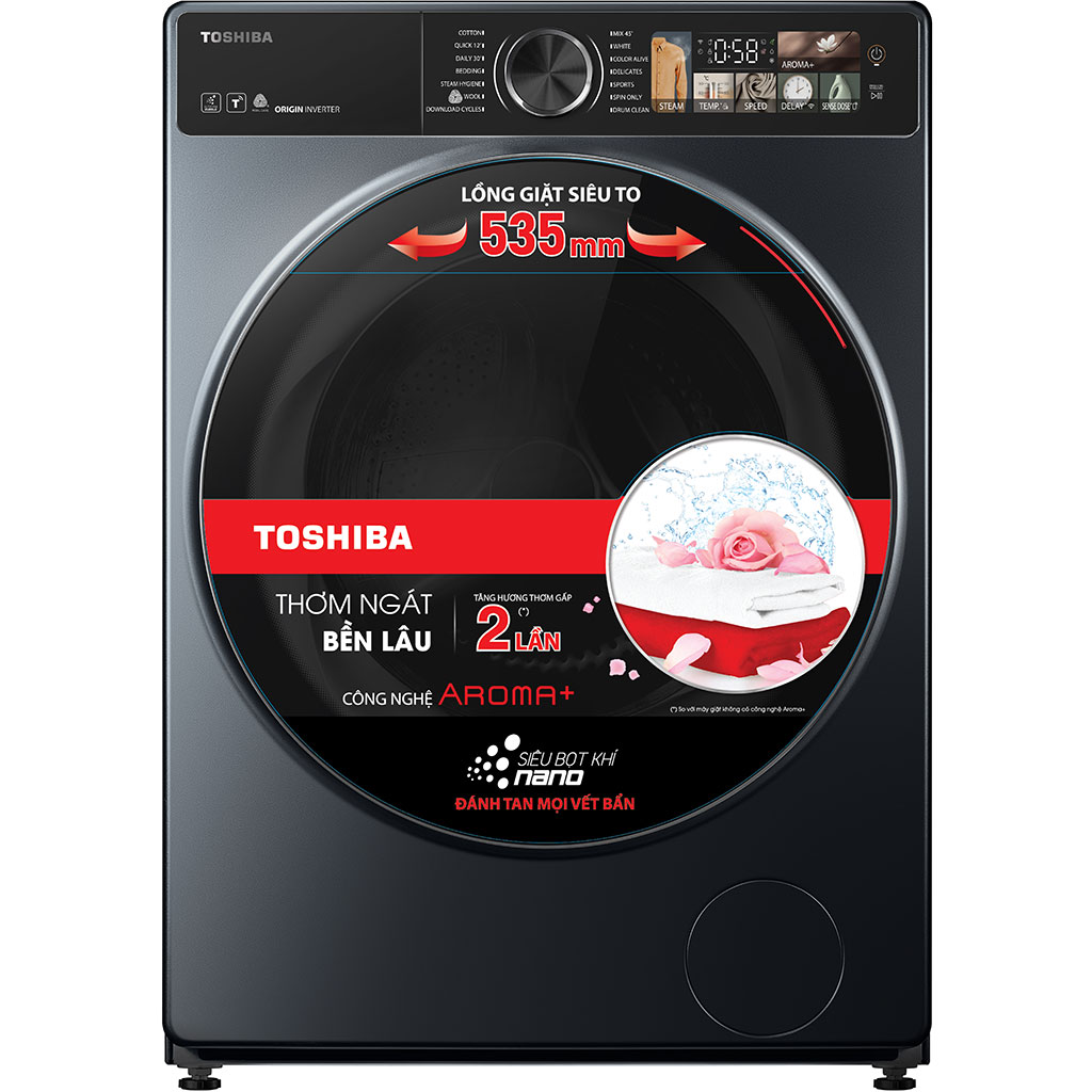 Máy giặt TOSHIBA Lồng ngang Inverter 10,5 kg TW-T25BZU115MWV(MG)